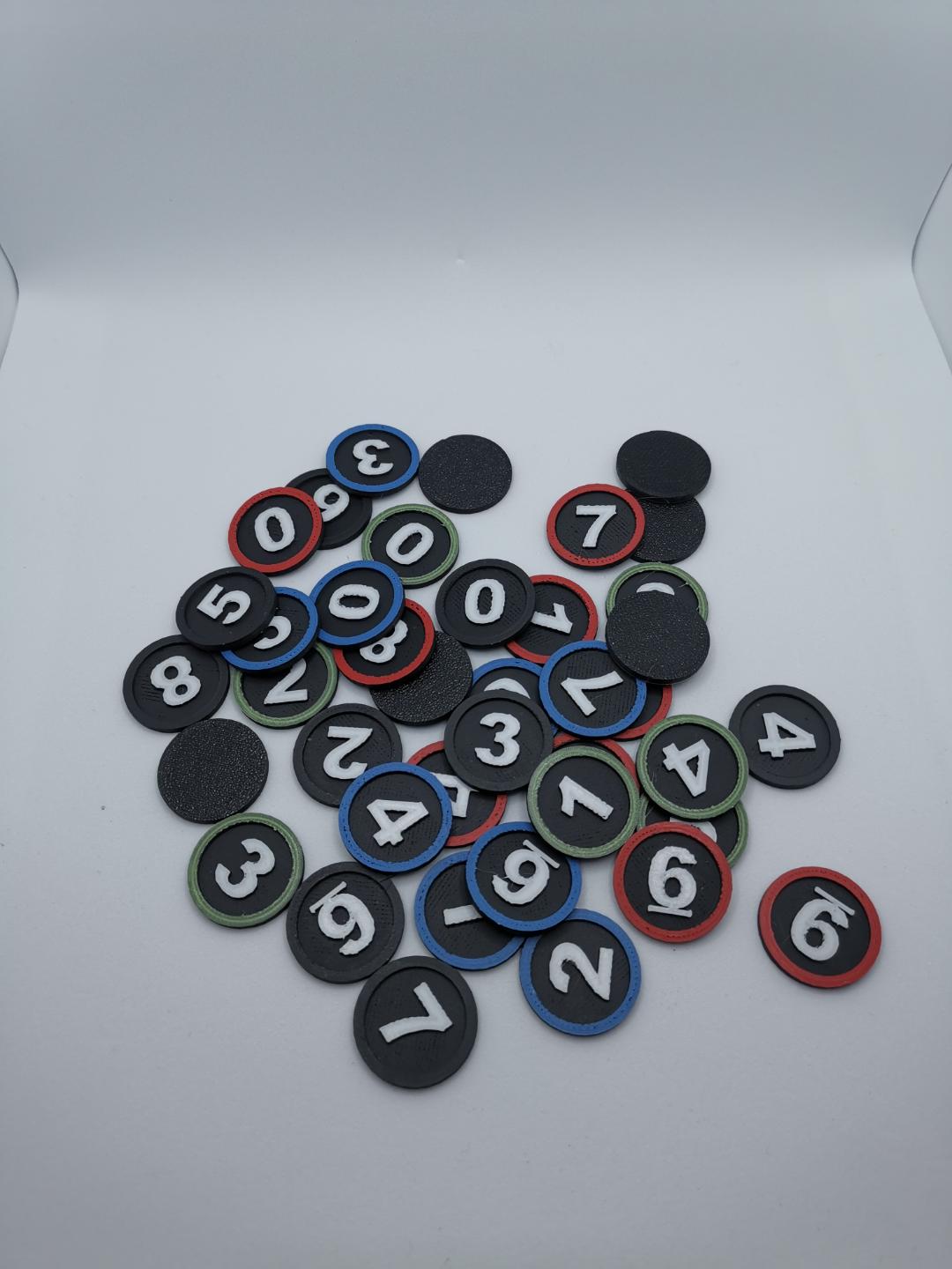 D&D Initiative Tokens 1-9 – Nummerierte Tabletop Marker - Bild 3