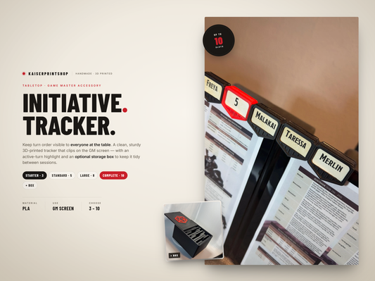 D&D Initiative Tracker für Spielleiter – Tabletop & RPG Zubehör