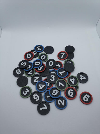 D&D Initiative Tokens 1-9 – Nummerierte Tabletop Marker - Bild 3
