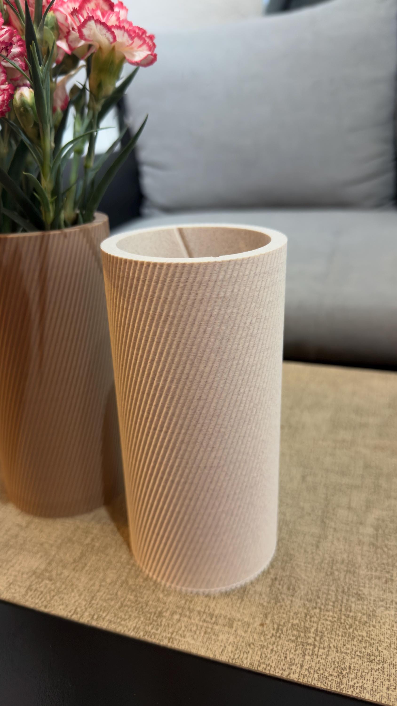 Moderne 3D-Druck Vase mit wasserdichtem PETG-Einsatz – Designvase - Bild 5