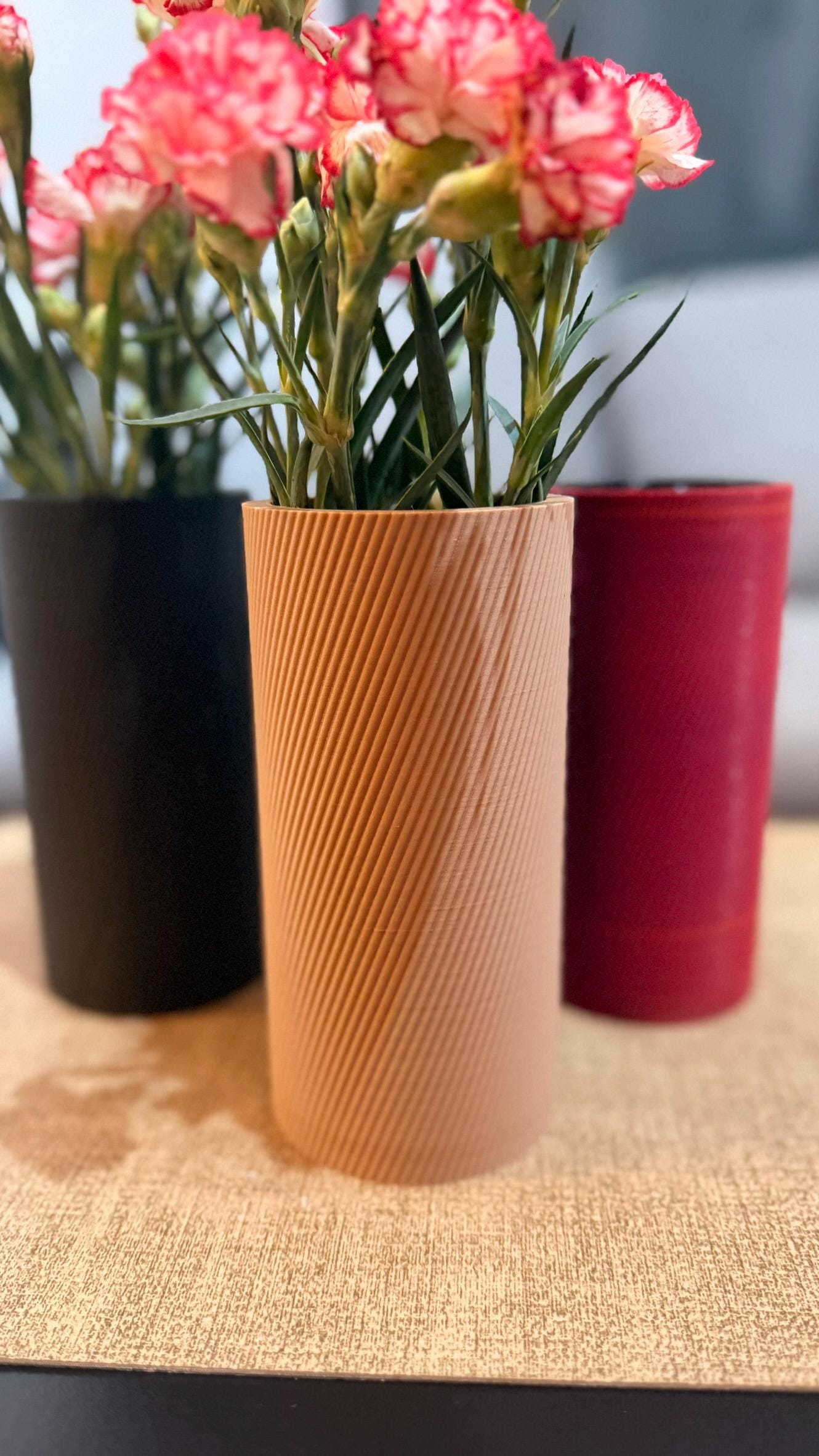 Moderne 3D-Druck Vase mit wasserdichtem PETG-Einsatz – Designvase - Bild 3