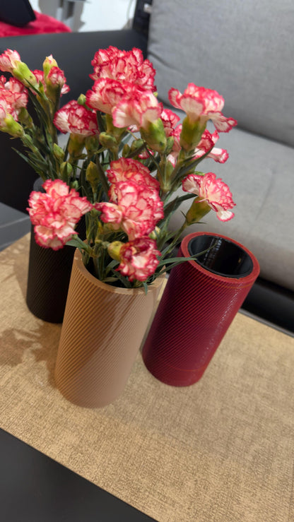 Moderne 3D-Druck Vase mit wasserdichtem PETG-Einsatz – Designvase